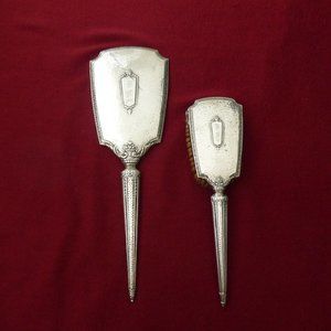 Vintage Sterling Vanity Brush and Mirror Set